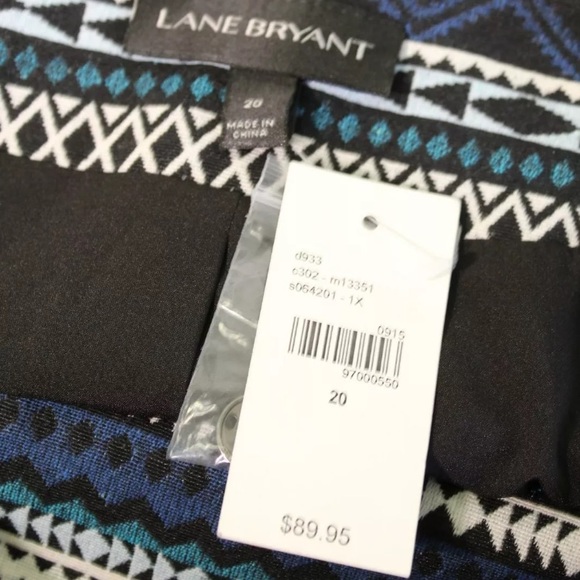 NWT Lane Bryant Geometric Striped Moto Jacket - Picture 3 of 7